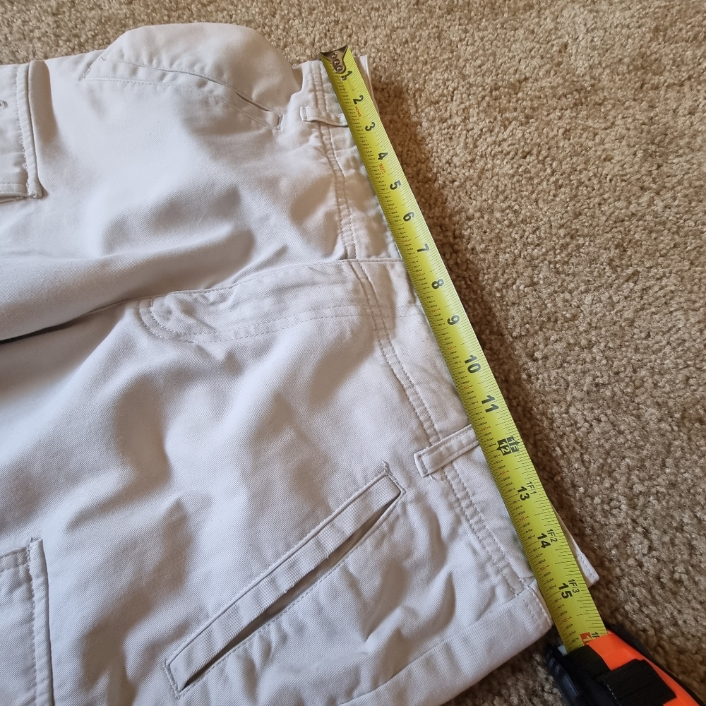 Liz Claiborne y2k vintage cream/beige Michaela cargo pants size 8P - Picture 8 of 13